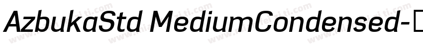 AzbukaStd MediumCondensed字体转换